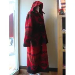 Woolrich フード付き ネイティブ柄 ロングコート