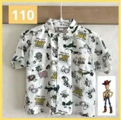 【新品】トイストーリー110 ディズニー RELA☆夏服☆総柄シャツ RELA