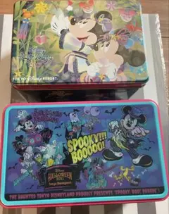 ディズニー　空き缶　2個セット　ハロウィン＆七夕