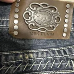 MEK DENIM ストレートデニム ダークブルー