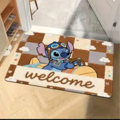 スティッチ 玄関 マット 40×60