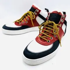 箱付き DSQUARED2 ディースクエアード ハイカット レザー 26cm