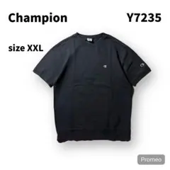 【即購入OK】champion 半袖スウェット　サイズ2XL ブラック