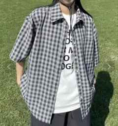 Chillfar チェック柄半袖シャツ
