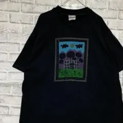 USA製90sヴィンテージTシャツ！シングルステッチ　ブラック半袖古着XL725