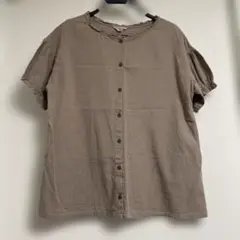 Samansa Mos2 ブラウン 半袖シャツ