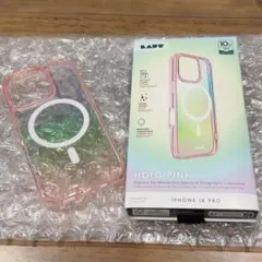 【美品】HOLO PINK iPhone 16 Pro ケース