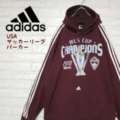 adidas アディダス USAサッカーリーグ MLS 3本線 パーカー