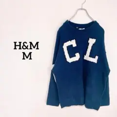 エイチアンドエム　ニット　セーター　Mサイズ ネイビー　大きいサイズ