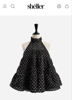 シェリエ　sheller airy dot flare tops