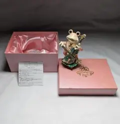 美品】ピィアース ジュエリーケース カエルチェロ演奏　A1600