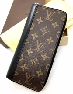 超美品 LOUISVUITTON マカサー ヴェルティカル 長財布 ヴィトン