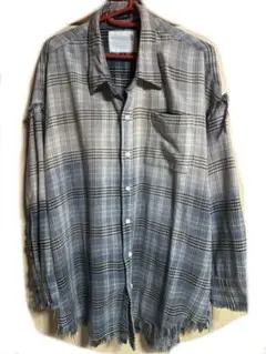 R13 shredded seam drop neck シャツ　常田大希着用類似