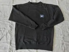 Quiksilverバンダナ柄バックプリント スウェット 長袖 黒