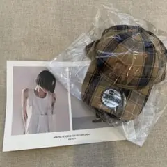【美品】マチャットNEWERA キャップ帽チェック 新品マチャット【NEWERA×MACHATT】9FORTYキャップ チェック 帽子