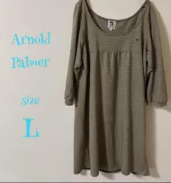 Arnold Palmer アーノルドパーマー チェック柄 チュニック 五分袖