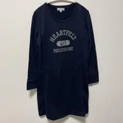 ElfinDoll【西松屋】ネイビー ワンピース Lサイズ　マタニティ　授乳服