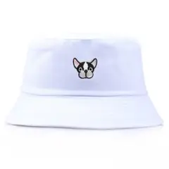 ★新品未使用★ ❤️❤️パグアウトドア日よけビーチ帽白 ❤️❤️