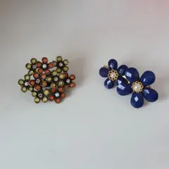 お花のブローチ 2コセット