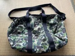 【未使用品】BAPE カモフラージュ ドラムバッグ