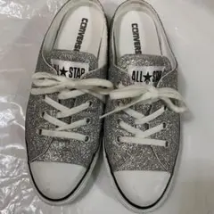 コンバース グリッター シルバー スリッポン