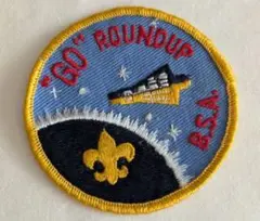 ワッペン ボーイスカウト “GO” ROUNDUP BSA 宇宙船パッチ 60s