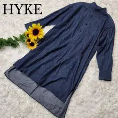【極美品】ハイク♥️シャツワンピース【M】デニムシャツ ロング丈 バンドカラー