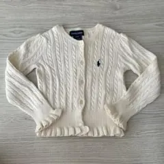 Ralph Lauren ケーブルニットカーディガン 3T★美品