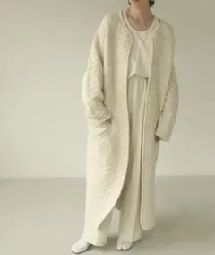 todayful Quilting Knit Coat