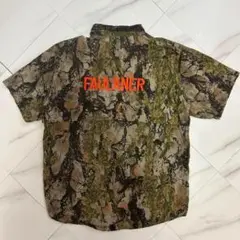 NATURALGEARナチュラルギア　リアルツリー系　半袖シャツ　刺繍ロゴ　XL