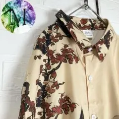 新品　未使用　猫　浮世絵　アロハ　シャツ　メンズ　総柄　和　3XL 鯉　アート