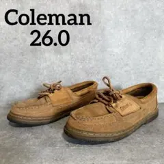 セール中✨【美品】コールマンモカシンローファースエードブラウン26.0メンズ