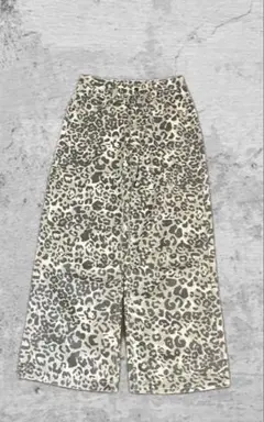 BEEDEN レオパードパンツ 中古・古着通販】BEEDEN (ビーデン) LEOPARD PRINT WIDE