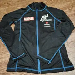 スパイダーマン ラッシュガード 黒140