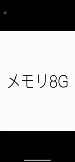 メモリ8G追加　専用