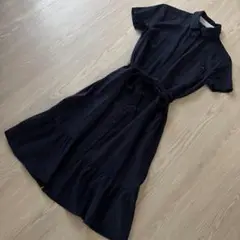 TOMMY HILFIGERネイビー 半袖 シャツワンピース