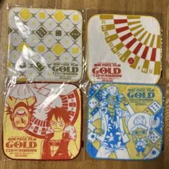 ワンピース　フイルムゴールド　ミニタオル　全４種コンプリートセット