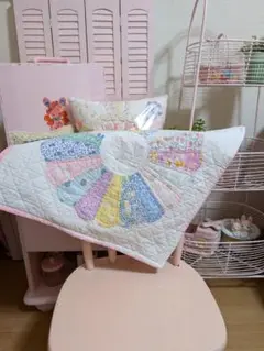 アンティークキルト☆クッションカバー
