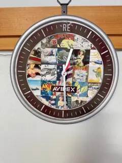 AVIREX コラージュ掛け時計 直径30cm