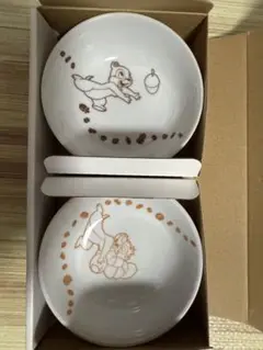 ディズニーストアクラブ チップとデール 食器 2個セット