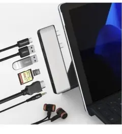 Surface Pro 9/11/10/X対応 USBハブドッキングステーション