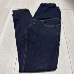 無印　ダークデニム マタニティパンツ M