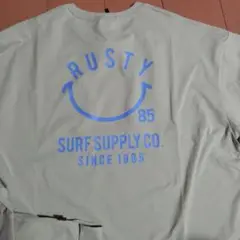 RUSTY ロゴ長袖Tシャツ ライトグリーン