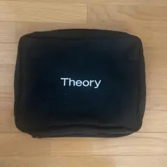 Theory セオリー　衣装収納バッグ　巾着ポーチ付　黒ブラック