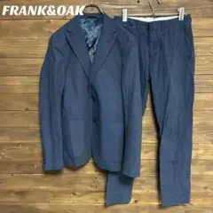 ♦︎【FRANK&OAK 】ネイビー ドット柄 カジュアルスーツ S
