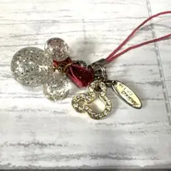TOKYO Disney RESORT 金色チャーム ミニーストラップ　ラメ