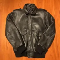 希少 本革 日本製 レザージャケット 牛革 ブラック 黒 カウレザー