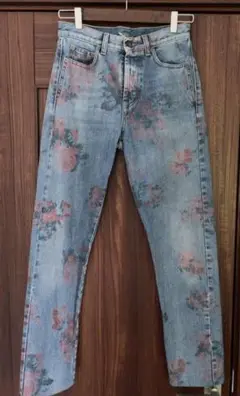 Saint Laurent Paris サンローラン 薔薇 デニム