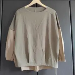 ヨーコモリモト YOCO MORIMOTO カットソー バックシャン ギャザー