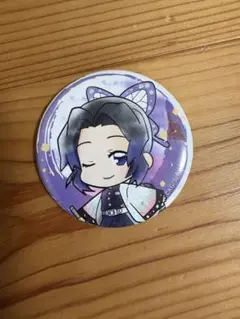 アニメキャラクター缶バッジ 紫色